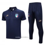 Conjunto Polo Italy 2023-2024 Blue