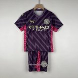 Manchester City Goalkeeper Shirt 2023-2024 Kid Purpura