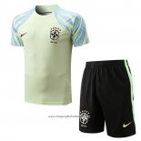 Tracksuit Brazil 2022-2023 Short Sleeve Green - Shorts