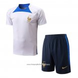 Tracksuit France 2022-2023 Short Sleeve White - Shorts