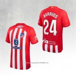 Atletico Madrid Player Barrios Home Shirt 2023-2024