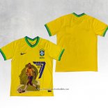 Brazil Pele Special Shirt 2022 Yellow Thailand