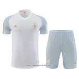 Tracksuit Algeria 2023-2024 Short Sleeve White - Shorts