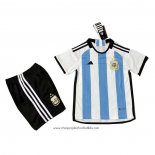 Argentina Home 3 Star Shirt 2022 Kid