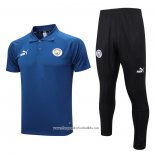 Conjunto Polo Manchester City 2023-2024 Blue