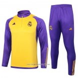 Sweatshirt Tracksuit Real Madrid 2023-2024 Yellow