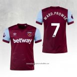West Ham Player Ward-Prowse Home Shirt 2023-2024