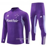 Sweatshirt Tracksuit Cruzeiro 2023-2024 Kid Purpura