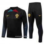 Sweatshirt Tracksuit Portugal 2022-2023 Black