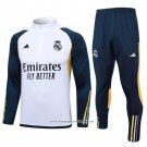 Sweatshirt Tracksuit Real Madrid 2023-2024 Kid White