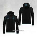 Chaqueta con Capucha del Napoli 2023-2024 Black