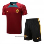 Tracksuit Portugal 2022-2023 Short Sleeve Red - Shorts