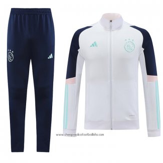 Jacket Tracksuit Ajax 2023-2024 White