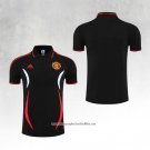 Manchester United Shirt Polo 2022-2023 Black