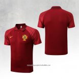 Portugal Shirt Polo 2022-2023 Red