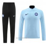 Sweatshirt Tracksuit Inter Milan 2023-2024 Light Blue
