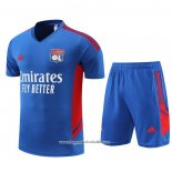Tracksuit Lyon 2022-2023 Short Sleeve Blue - Shorts