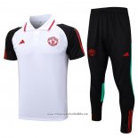 Conjunto Polo Manchester United 2023-2024 White