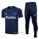 Tracksuit Cruzeiro 2023-2024 Short Sleeve Blue