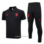 Conjunto Polo AC Milan 2023-2024 Black