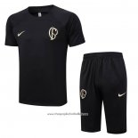 Tracksuit Corinthians 2023-2024 Short Sleeve Black - Shorts