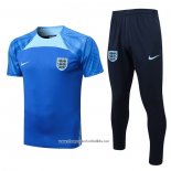 Tracksuit England 2022-2023 Short Sleeve Blue