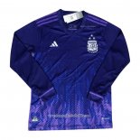 Argentina Away 3 Star Shirt 2022 Long Sleeve