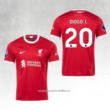 Liverpool Player Diogo J. Home Shirt 2023-2024