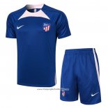 Tracksuit Atletico Madrid 2023-2024 Short Sleeve Blue - Shorts