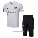 Tracksuit Sao Paulo 2023-2024 Short Sleeve Grey - Shorts