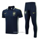 Conjunto Polo Brazil 2022-2023 Blue Oscuro
