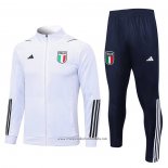 Jacket Tracksuit Italy 2023-2024 Kid White