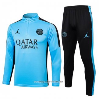 Sweatshirt Tracksuit Paris Saint-Germain 2023-2024 Kid Light Blue