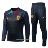 Sweatshirt Tracksuit Portugal 2022-2023 Black