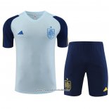 Tracksuit Spain 2023-2024 Short Sleeve Blue - Shorts