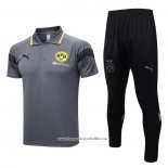Conjunto Polo Borussia Dortmund 2023-2024 Grey