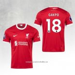 Liverpool Player Gakpo Home Shirt 2023-2024
