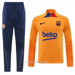 Sweatshirt Tracksuit Barcelona 2022-2023 Orange