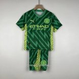 Manchester City Goalkeeper Shirt 2023-2024 Kid Green