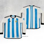 Argentina Home 3 Star Shirt 2022 Long Sleeve
